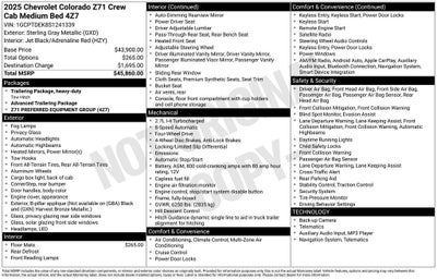 2025 Chevrolet Colorado Z71