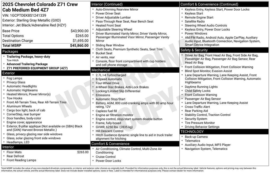 2025 Chevrolet Colorado Z71