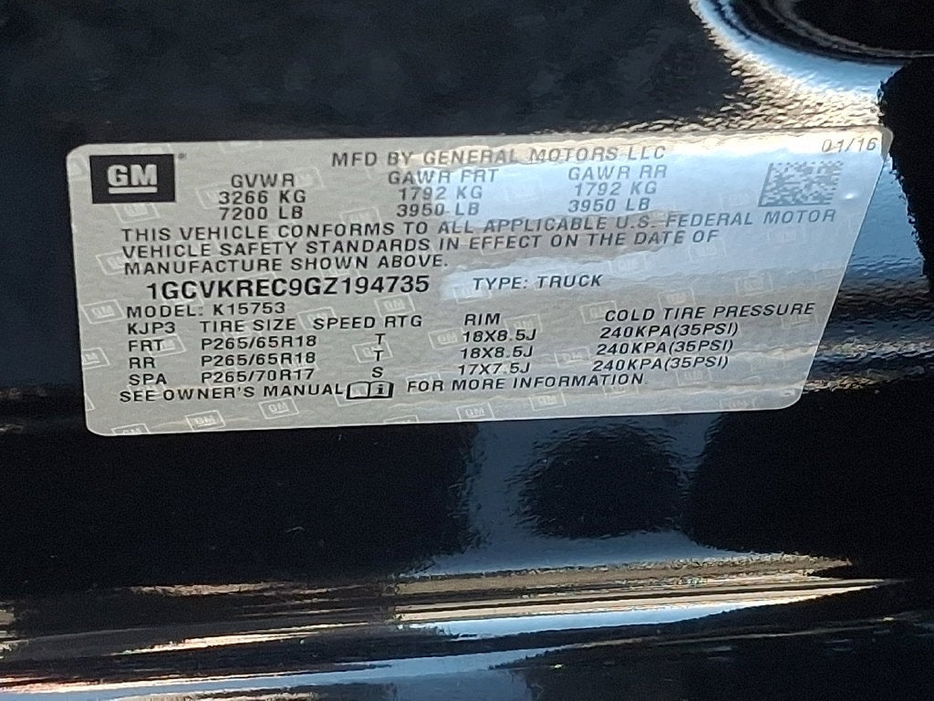 2016 Chevrolet Silverado 1500 LT