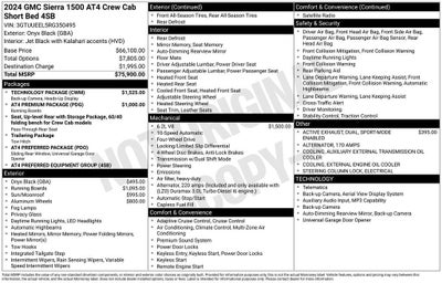 2024 GMC Sierra 1500 AT4