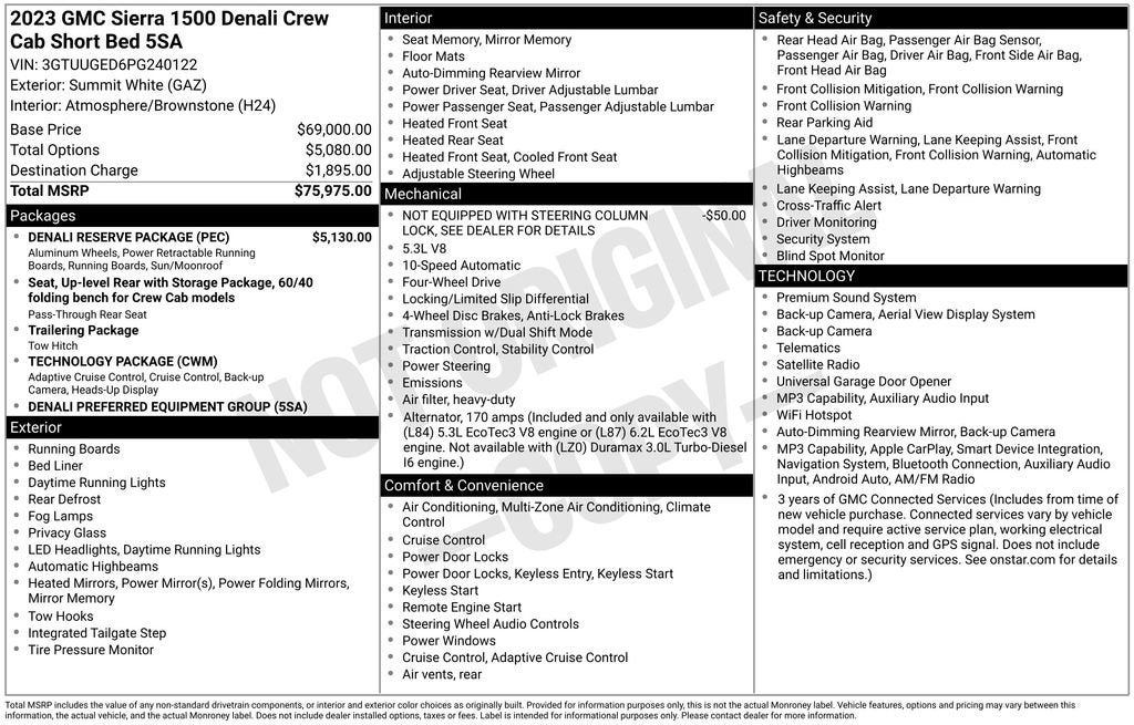 2023 GMC Sierra 1500 Denali