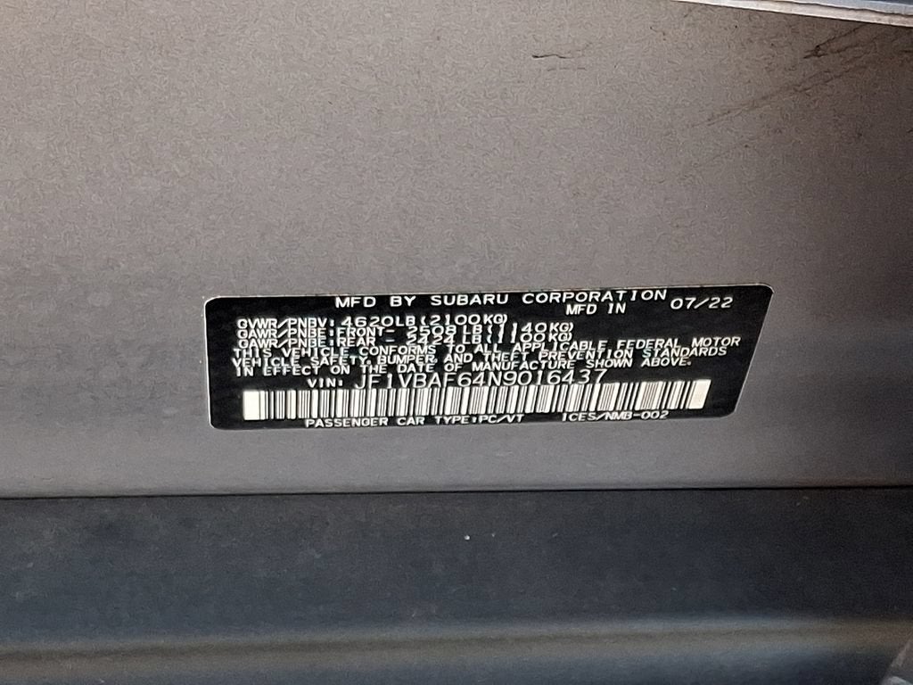 2022 Subaru WRX Premium