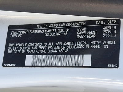 2018 Volvo S60 Inscription T5