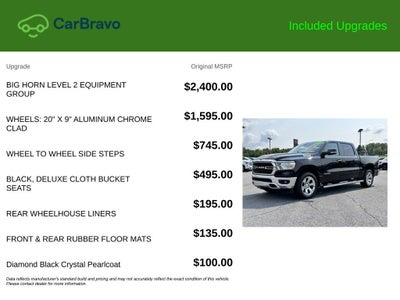 2019 RAM 1500 Big Horn/Lone Star Crew Cab 4x4 5'7" Box