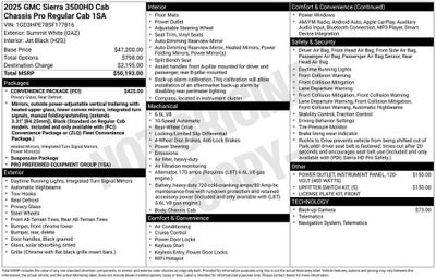 2025 GMC Sierra 3500 HD Chassis Cab Pro