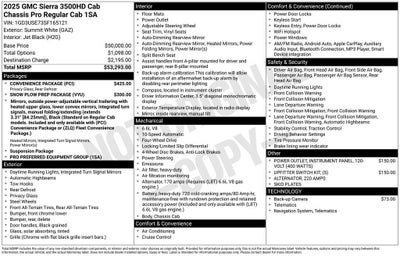 2025 GMC Sierra 3500 HD Chassis Cab Pro