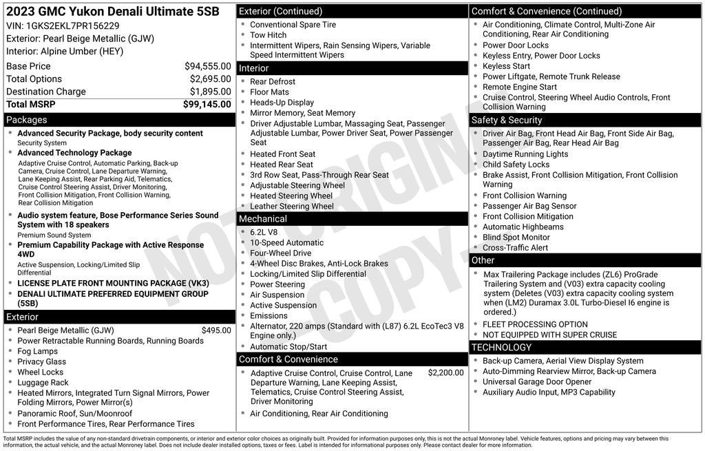 2023 GMC Yukon Denali Ultimate