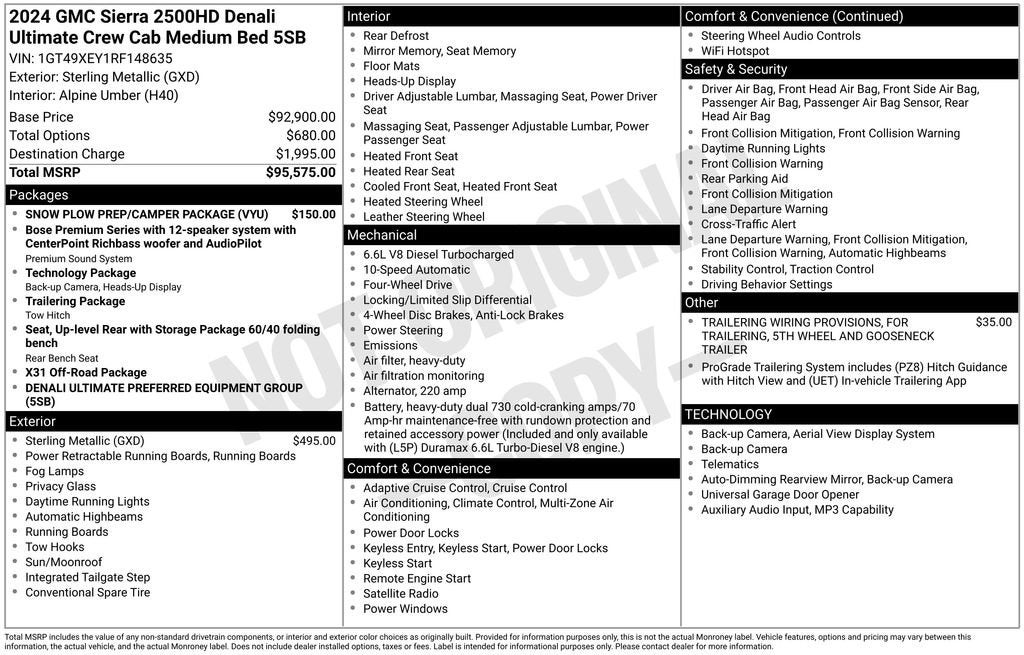 2024 GMC Sierra 2500 HD Denali Ultimate