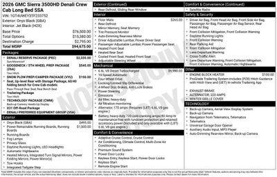 2026 GMC Sierra 3500 HD Denali