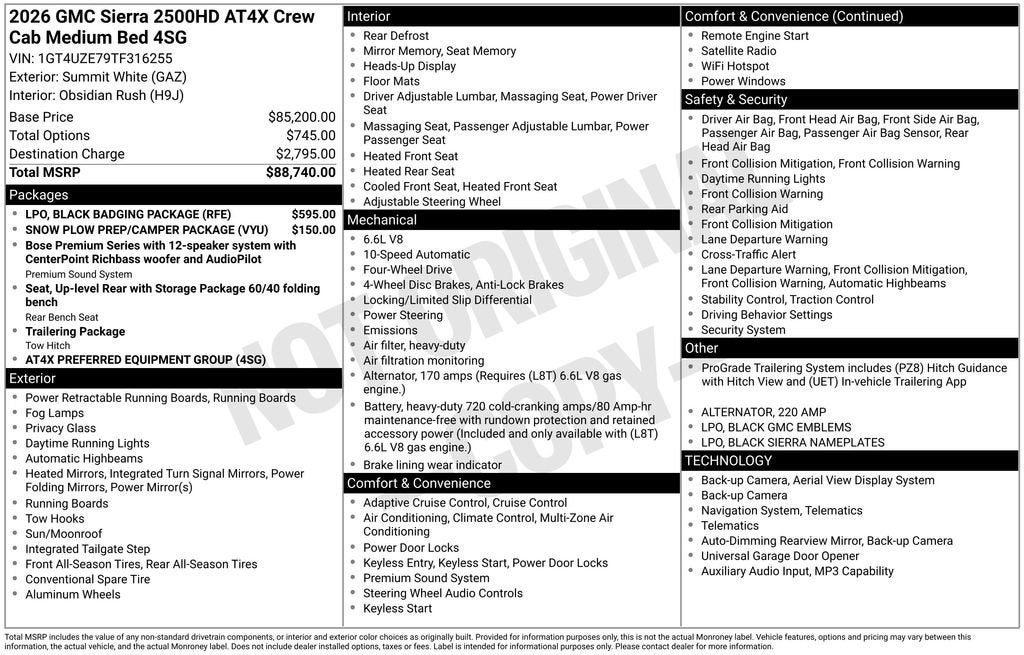 2026 GMC Sierra 2500 HD AT4X
