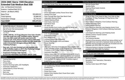 2026 GMC Sierra 1500 Elevation