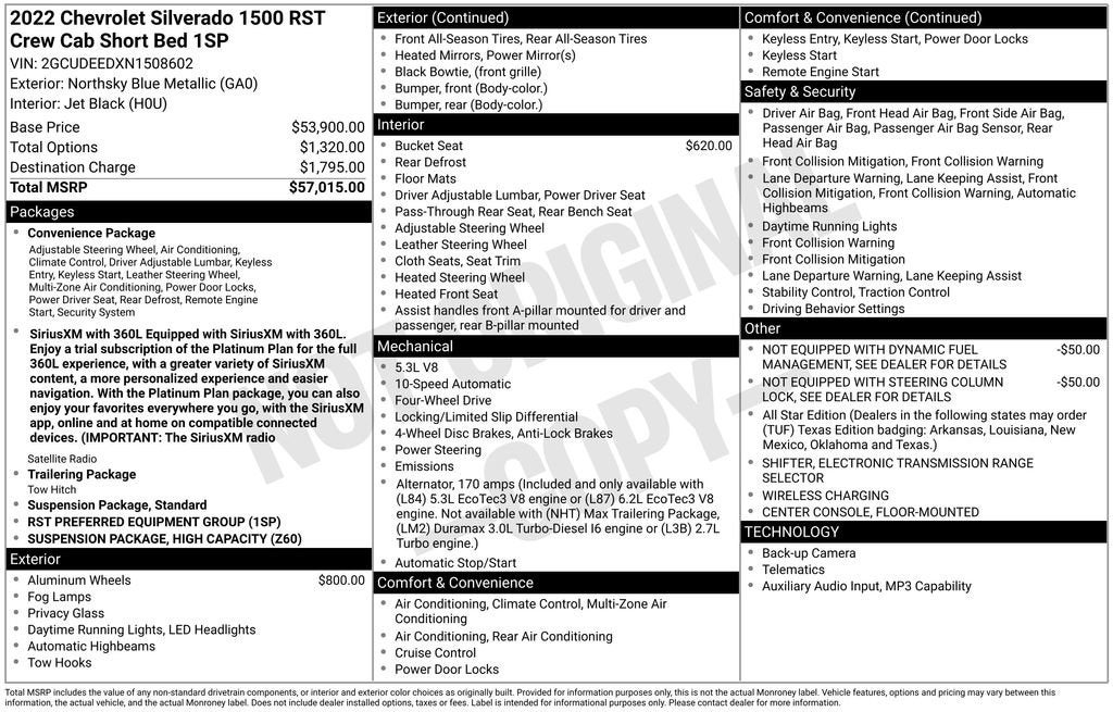 2022 Chevrolet Silverado 1500 RST