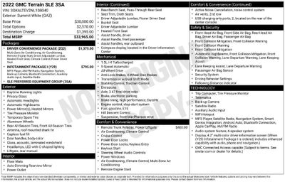 2022 GMC Terrain SLE
