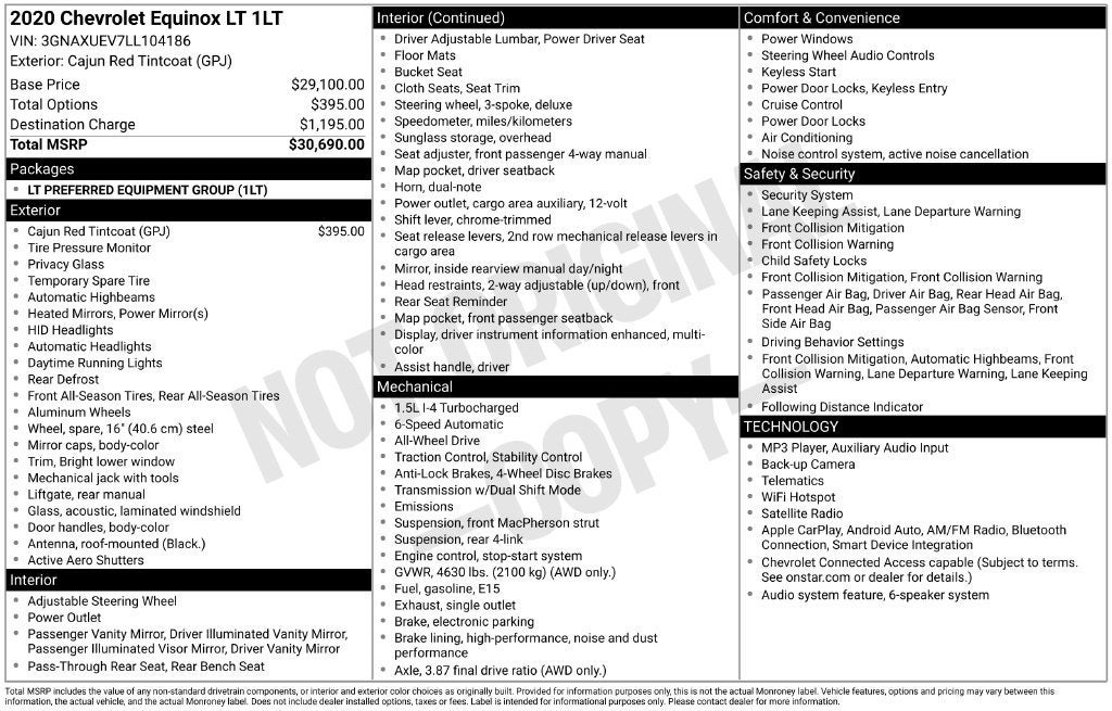 2020 Chevrolet Equinox LT