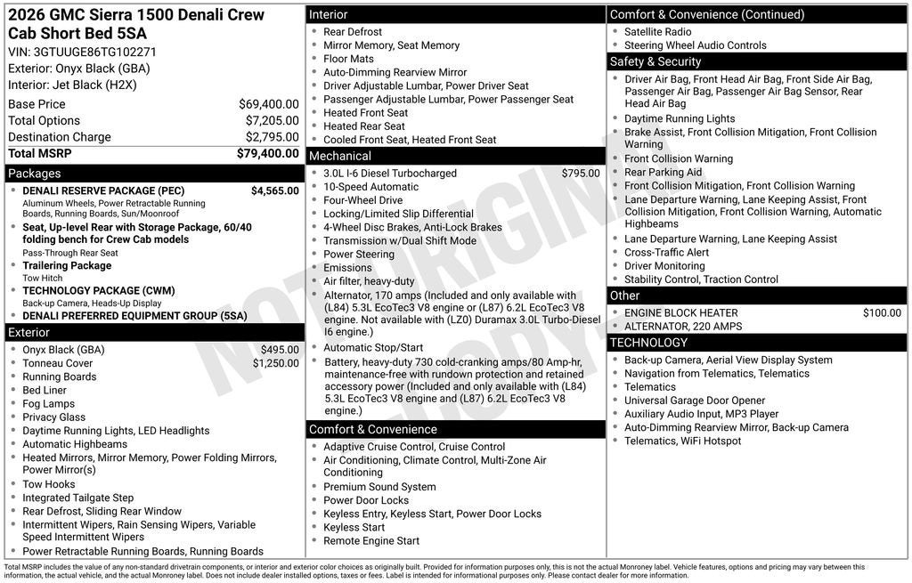 2026 GMC Sierra 1500 Denali