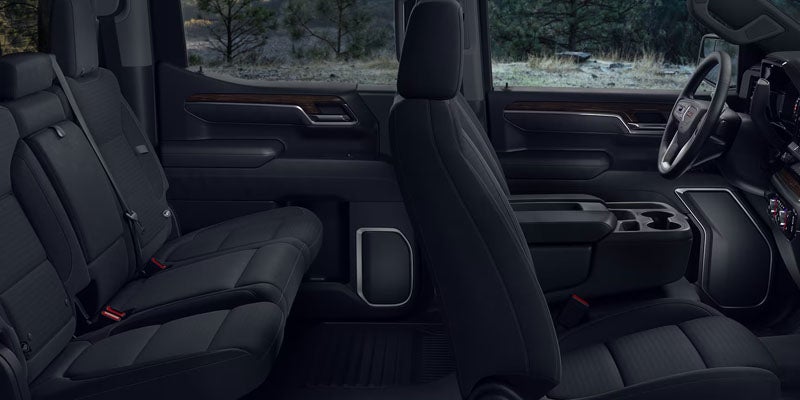 Leather seating inside the 2026 GMC Sierra 1500 Denali cabin